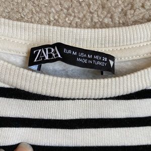 Zara puff sleeve sweatshirt
